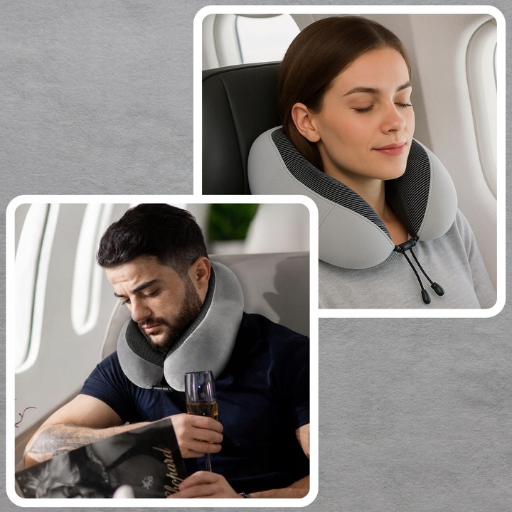 PODUSZKA PODRÓŻNA TURYSTYCZNA NA SZYJĘ ZAGŁÓWEK DO SAMOCHODU MEMORY