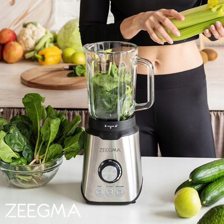 BLENDER KIELICHOWY SZKLANY 1,75L DUŻY sok warzyw owoców koktajli KRUSZY LÓD