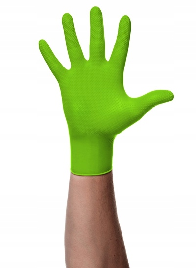 Rękawiczki MERCATOR GOGRIP NITRYLOWE green ZIELONE 50 szt. rozmiar XL