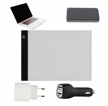 TABLET GRAFICZNY XL DESKA KREŚLARSKA DLA DZIECI RYSOWANIA LED A3 + GRATIS