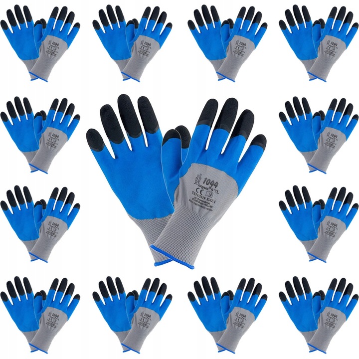 12 x Rękawice robocze URGENT 1044 rozmiar 9 / L