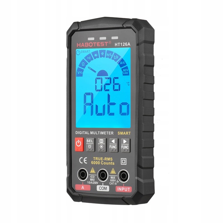 CYFROWY MULTIMETR UNIWERSALNY NCV RMS LIVE TEST TERMOPARA TEMP.