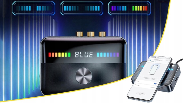 ADAPTER TRANSMITER BLUETOOTH ODBIORNIK NADAJNIK BT 5.3 AUX RCA NFC