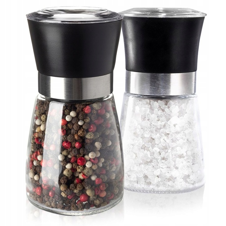 2x Młynek PIEPRZU SOLI mielenia przypraw młynki zestaw młynków