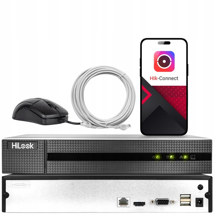 Rejestrator IP NVR-8CH-4MP 8 Kanałowy Sieciowy 4MP HiLook by Hikvision