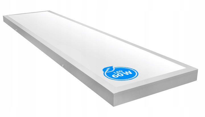 Panel LED Sufitowy 60W NATYNKOWY 120 x 30cm Plafon