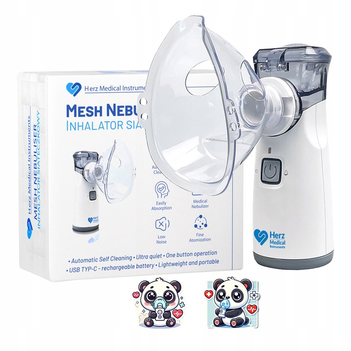 INHALATOR NEBULIZATOR Dla Dzieci i DOROSŁYCH -PRZENOŚNY na Akumulator Cichy