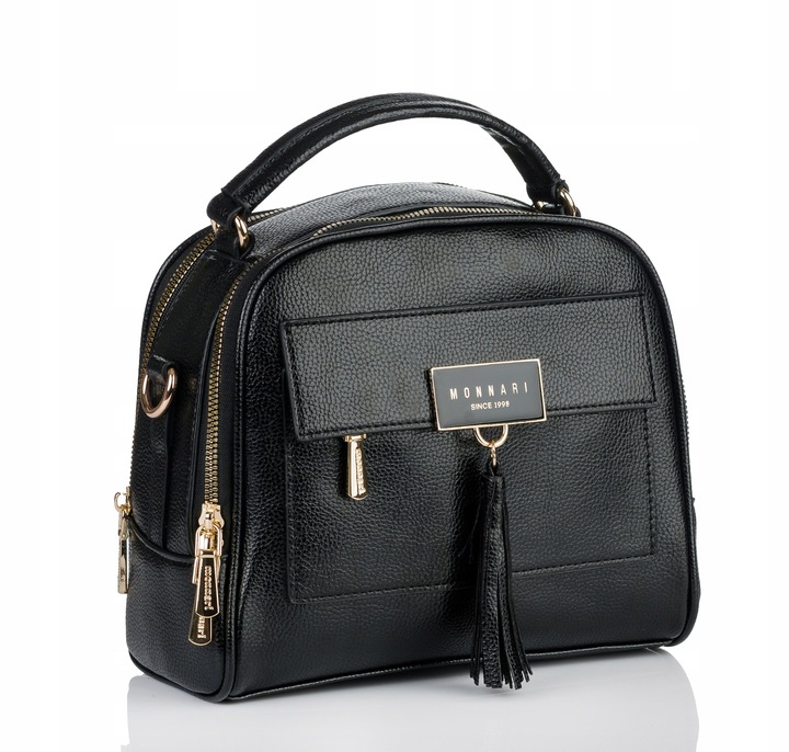 TOREBKA NA RAMIĘ LISTONOSZKA MONNARI Pojemna Kuferek Dwukomorowa PREMIUM