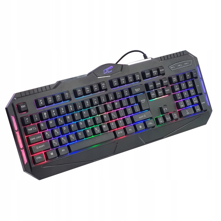 KLAWIATURA MYSZKA PODKŁADKA MIKROFON SŁUCHAWKI ZESTAW GAMINGOWY 4W1 PREZENT