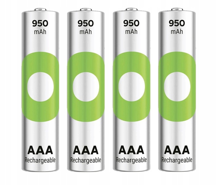 4x Akumulator GP ReCyko 950mAh 1.2V AAA NiMH LUZ