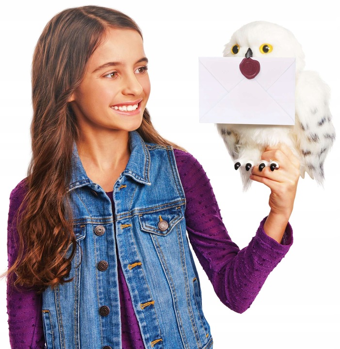 HARRY POTTER HEDWIGA SOWA Z LISTEM INTERAKTYWNA MASKOTKA WIZARDING WORLD