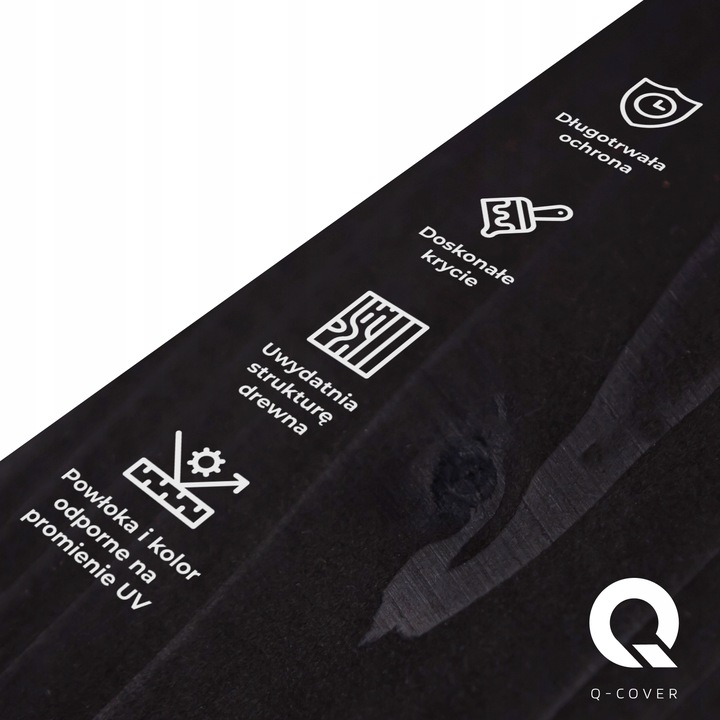 IMPREGNAT DO DREWNA BARWIĄCY FARBA Z SILIKONEM 2w1 ALTANA KOLOR CZARNY 5L