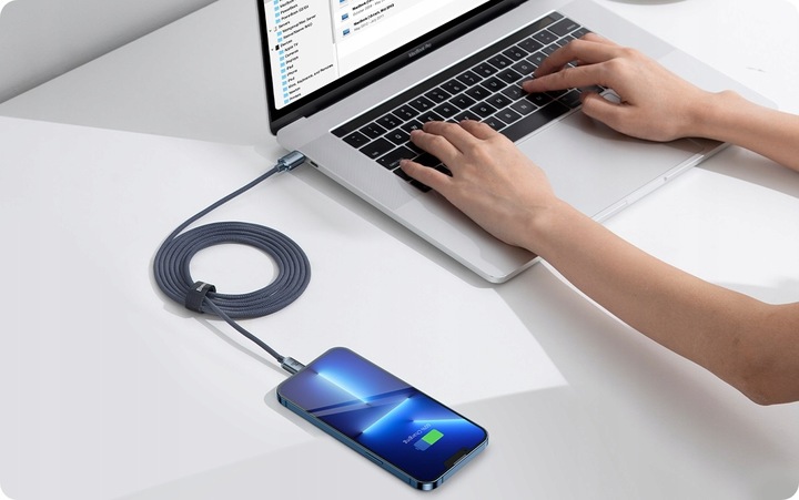BASEUS KABEL PRZEWÓD USB-C - LIGHTNING DO IPHONE SZYBKIE ŁADOWANIE PD 20W