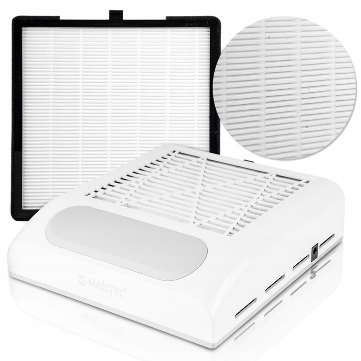 POCHŁANIACZ PYŁU DO PAZNOKCI BEZWORKOWY KASETOWY MANICURE FILTR 80W