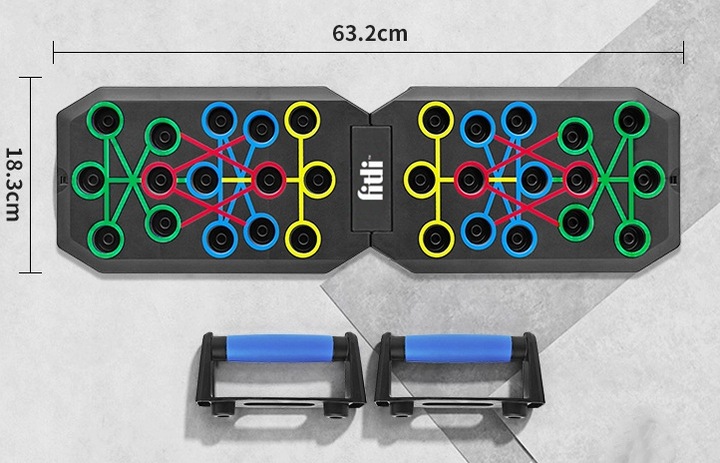 DESKA DO POMPEK PLATFORMA DO ĆWICZEŃ UCHWYTY WIELOFUNKCYJNA PUSH UP