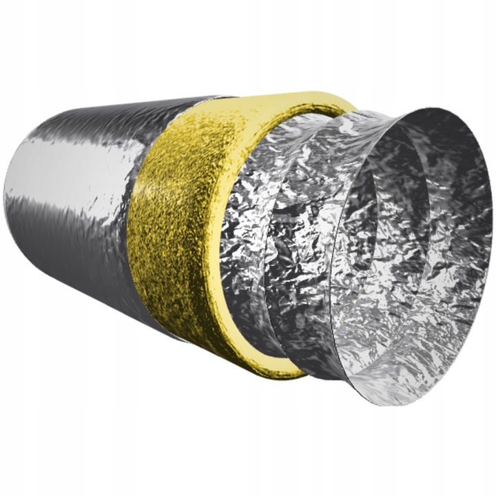 RURA IZOLOWANA PRZEWÓD 125MM 5M WENTYLACYJNY DO KOMINKA DGP 250°C