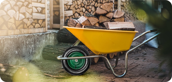 KOŁO KÓŁKO DO TACZKI TACZEK MOCNE Z DĘTKĄ POMPOWANE 4.80/4.00-8 + OŚKA