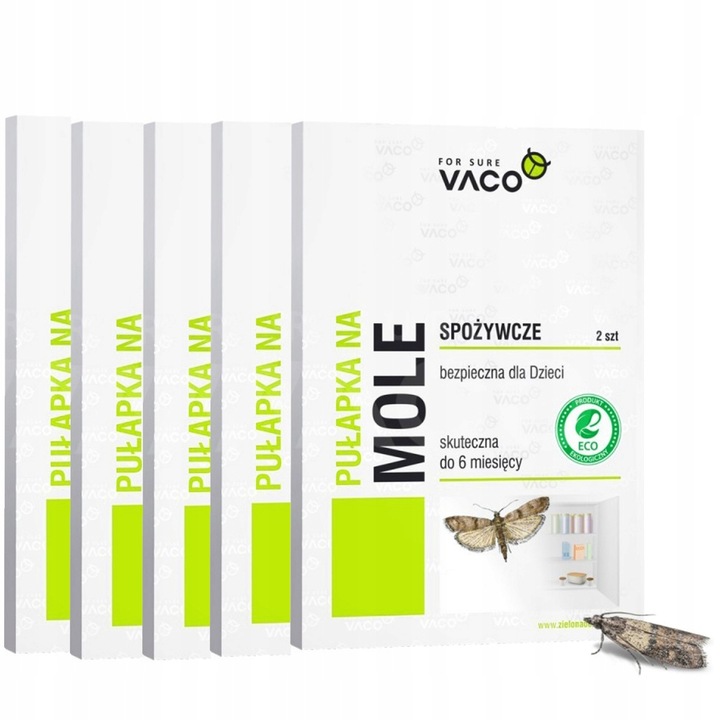 10x Silna Pułapka Na Mole Spożywcze Kuchenne Feromony Lep Na Mole