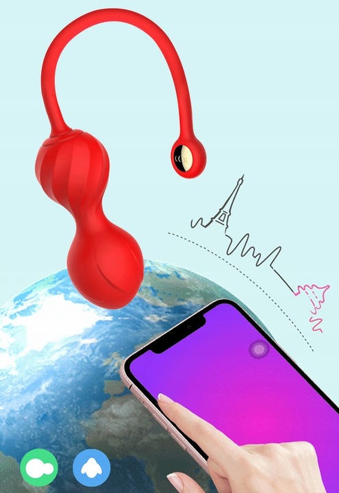 KULKI GEJSZY STEROWANE APLIKACJĄ WIBRATOR APP SILKON