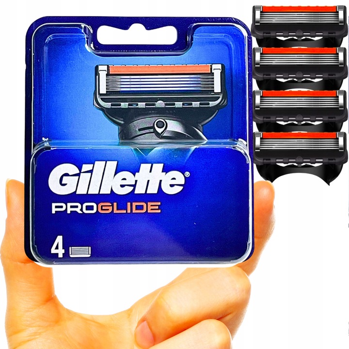 Gillette Fusion5 Proglide wkłady 4 sztuki +GRATIS