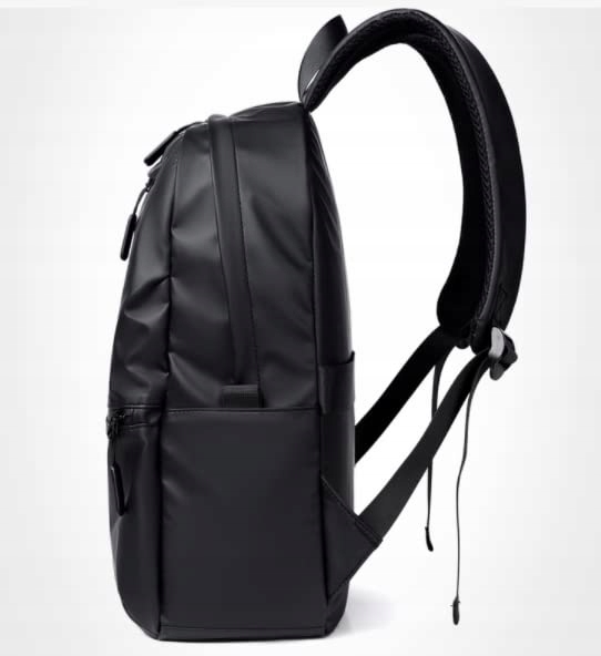 Plecak KELF CZARNY Szkolny Podróżny 4 kieszenie 20L MAT OXFORD Poliester