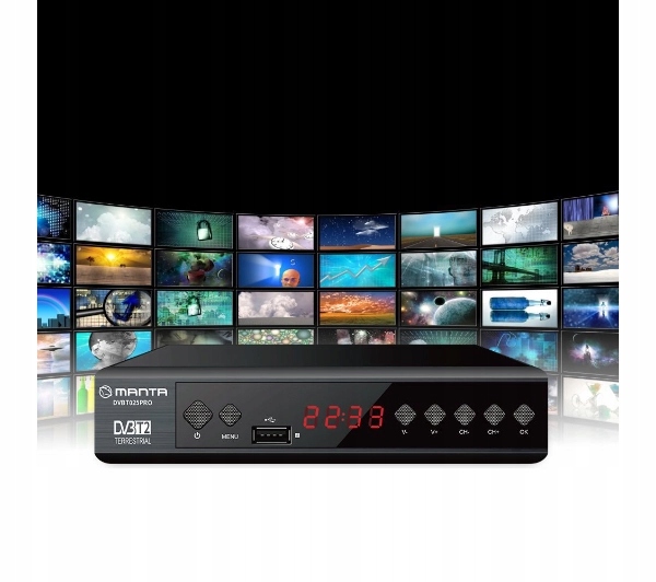 TUNER DEKODER DVBT2 DVBT 2 TV NAZIEMNEJ PILOT FHD HEVC H.265 HDMI PVR