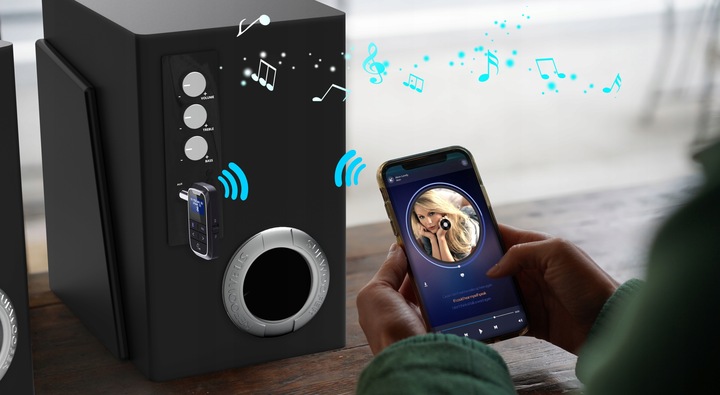 TRANSMITER ODBIORNIK NADAJNIK BLUETOOTH 5.3 AUX MINIJACK 3,5mm USB-C