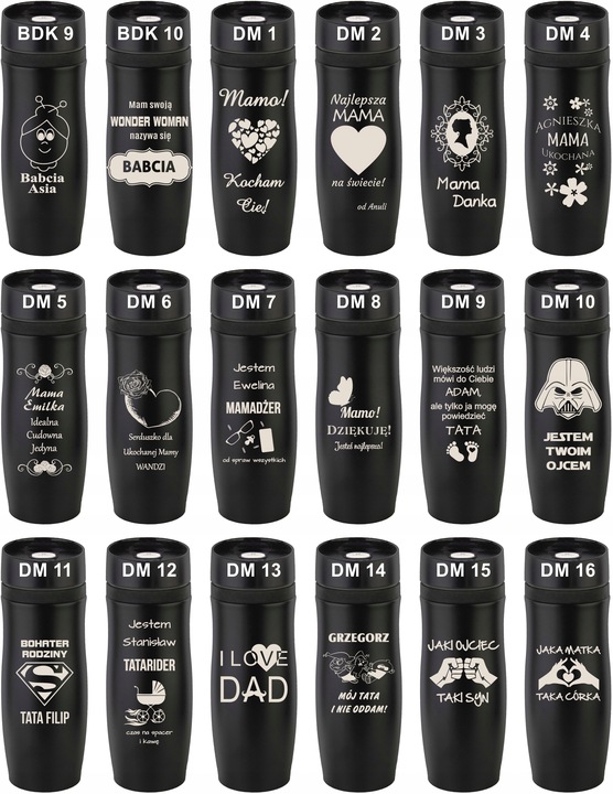 KUBEK TERMICZNY Z GRAWEREM Grawer PREZENT