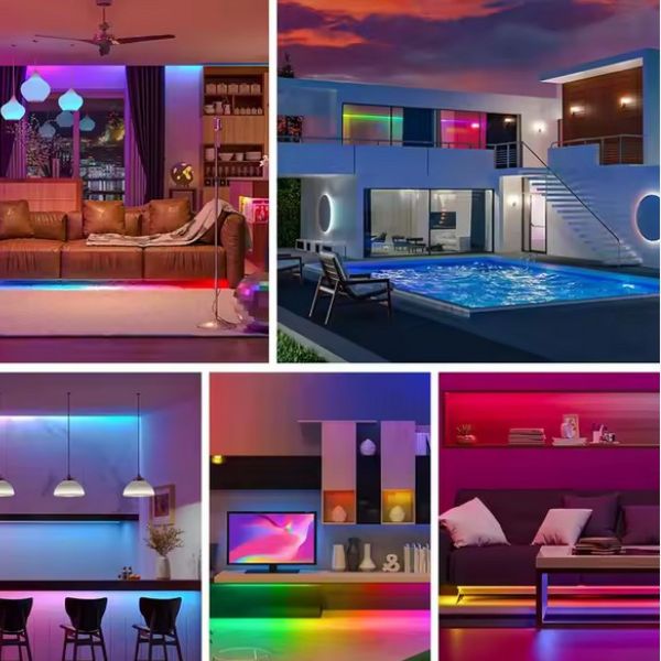 5m Cyfrowa Taśma LED COB RGB Pixel WS2811 Aplikacja Muzyka Pilot