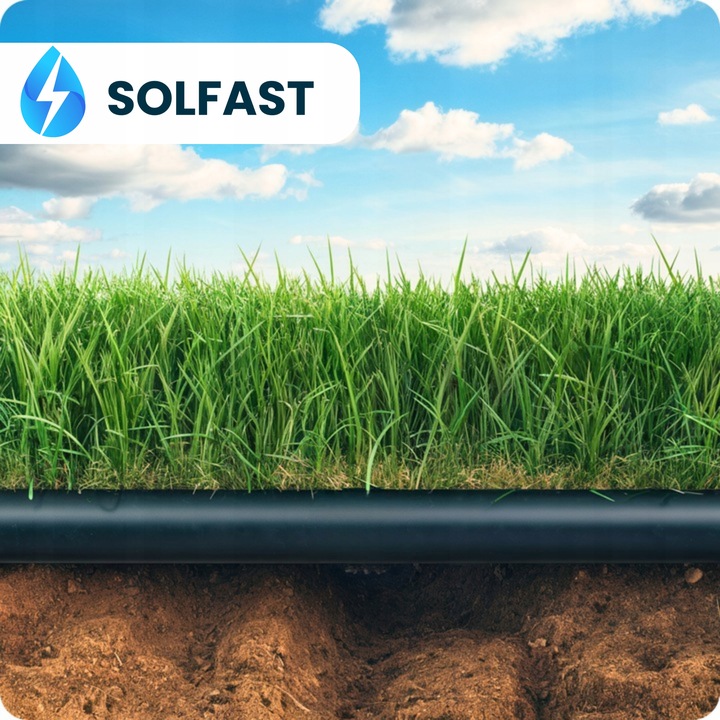 RURA MONTAŻOWA PE fi16 WĄŻ bez otworów PRZEWÓD 100m System Nawadniania