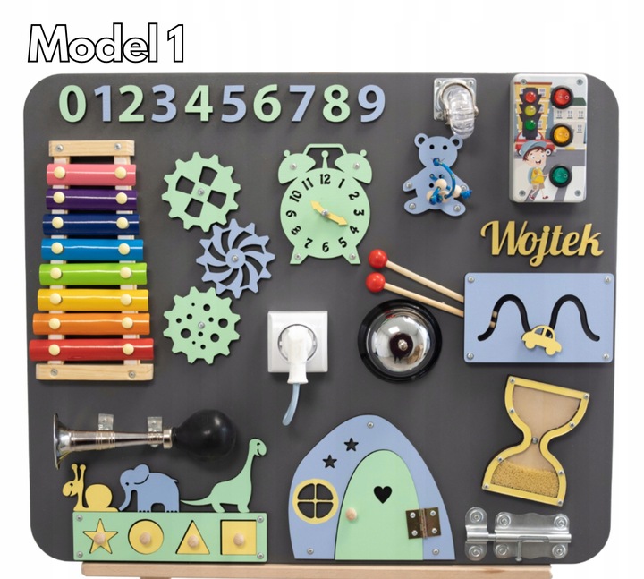 Tablica manipulacyjna sensoryczna Montessori