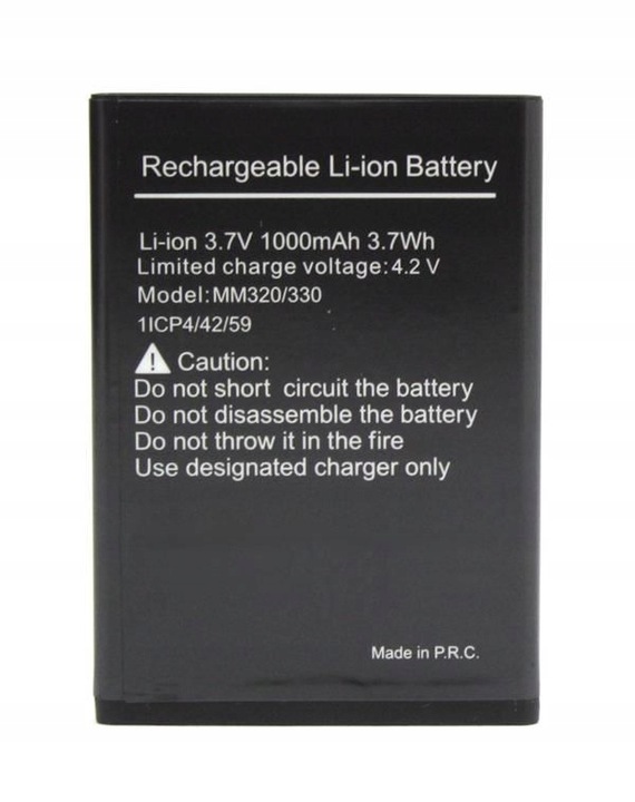 100% Oryginalna Bateria 1000mAh MAXCOM MM320 MM330