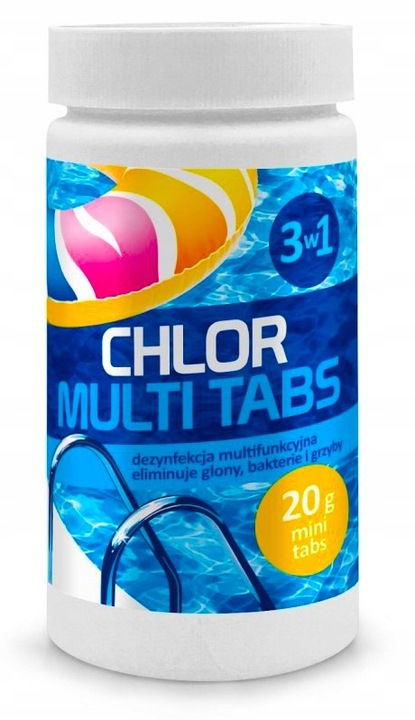 GAMIX MULTI TABLETKI 20G 3W1 CHLOR DO BASENU 1KG