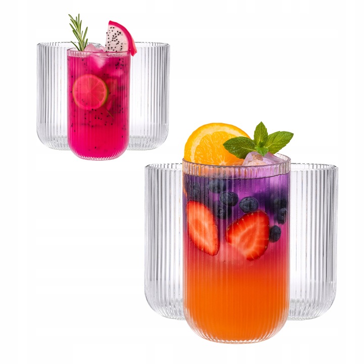 Zestaw 6 szklanek Selena Szklanki do napojów drinków Altom Design 430 ml