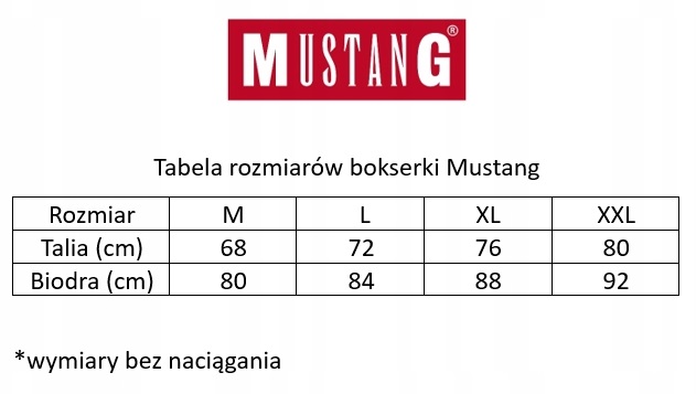 Majtki Bokserki Mustang r. L CZARNE 4 SZTUKI