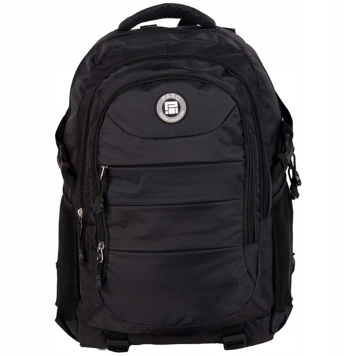 PLECAK SZKOLNY MŁODZIEŻOWY PASO DUŻY CZARNY O POJEMNOŚCI 30L