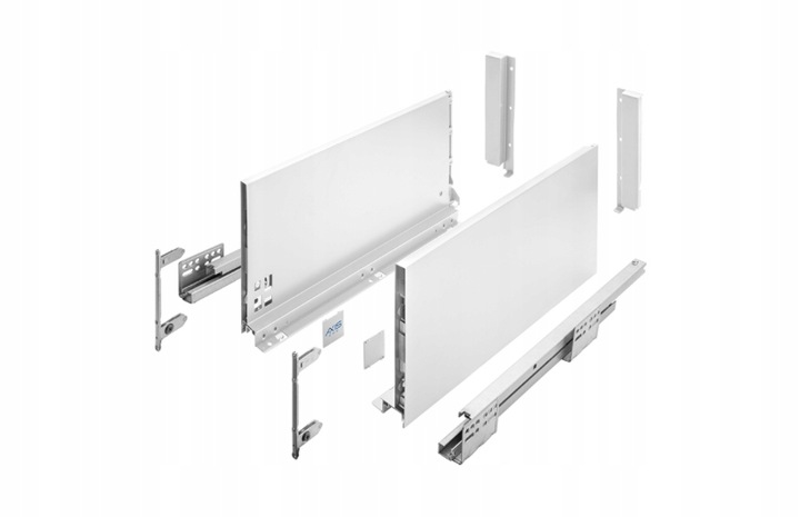 SZUFLADA GTV AXIS PRO 450C1 WYSOKA L450 H167 BIAŁA CICHY DOMYK WYSUW