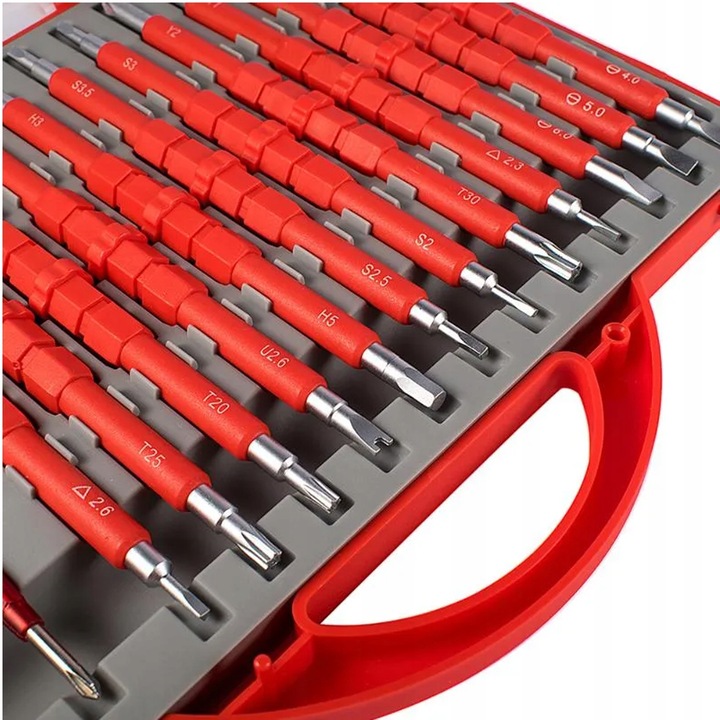 ZESTAW WKRĘTAKÓW ŚRUBOKRĘTY IZOLOWANE 25 rozmiarów + WALIZKA DLA