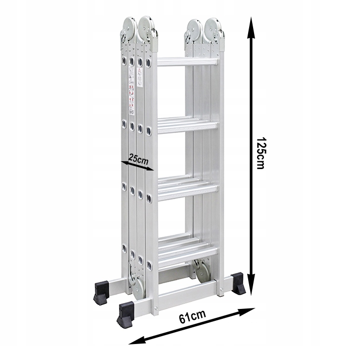 DRABINA aluminiowa składana przegubowa wielofunkcyjna 4x4 DWS44 16