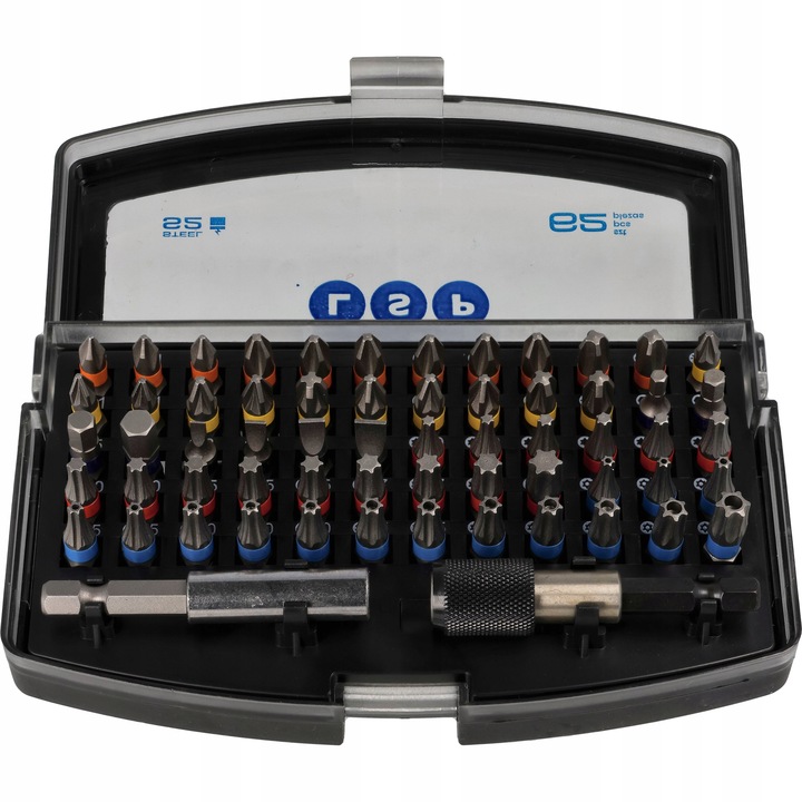 ZESTAW KOŃCÓWEK BITÓW S2 BITY TORX IMBUS HEX SL PH PZ KWADRAT 62 EL