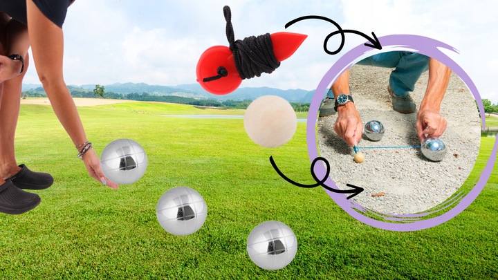 Kule Bule Boule do Gra Gry w Bocce Bocze 8 szt Kul z etui grawerem solidne