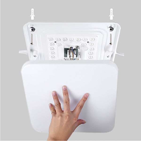 Lampa Sufitowa Plafon LED 24W 2400LM 23x23x5cm Natynkowy Biały