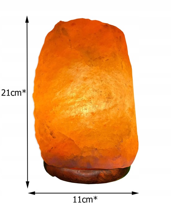 LAMPA SOLNA sól Himalajska 3-5 KG JONIZATOR Lampka Naturalna bryła z
