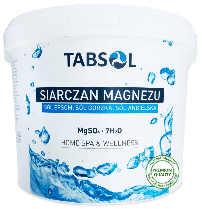 SIARCZAN MAGNEZU SÓL EPSOM ANGIELSKA GORZKA 10KG NIEMCY