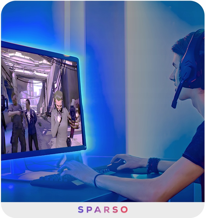 TAŚMA LED RGB 4M USB LEDY DO TV Podświetlenie Telewizora NA PILOTA TELEFON