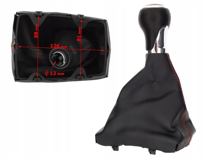 Gałka Dźwignia Zmiany Biegów Mieszek z Ramką do Audi A4 B8 A5 A6 C6