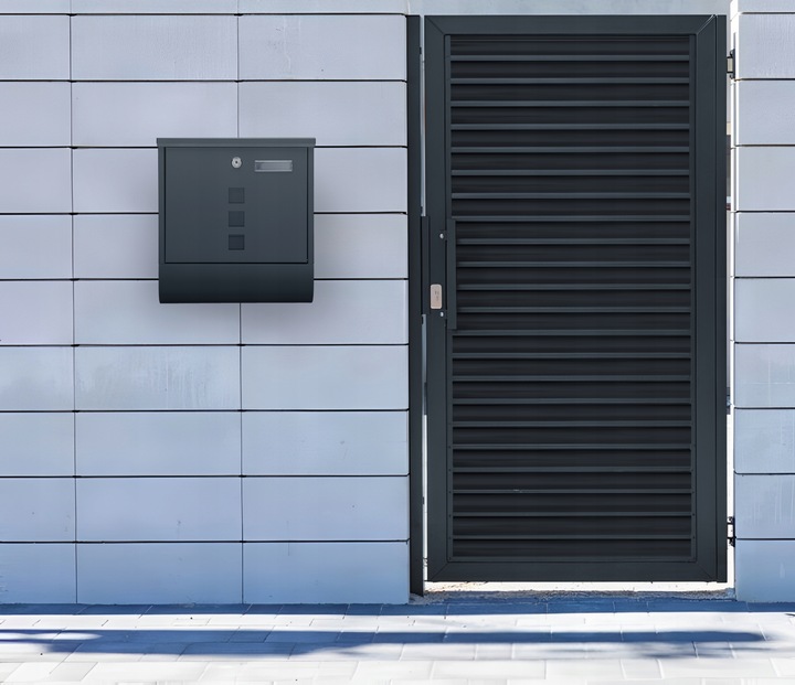 SKRZYNKA POCZTOWA NA LISTY POCZTĘ GAZETY TUBA WIZJER NOWOCZESNA ANTRACYT