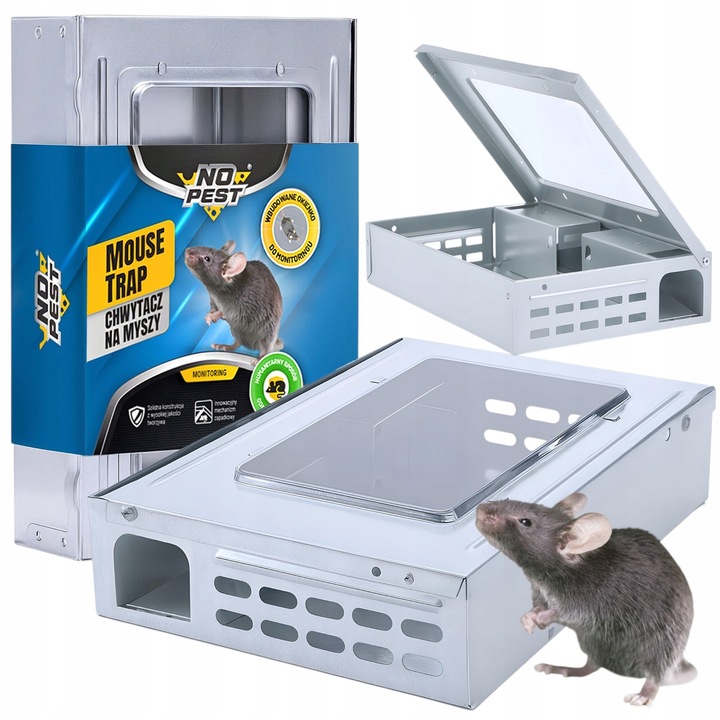 MYSZOŁAPKA ŻYWOŁAPKA PUŁAPKA ŁAPKA NA MYSZY I SZCZURY CHWYTACZ NO PEST