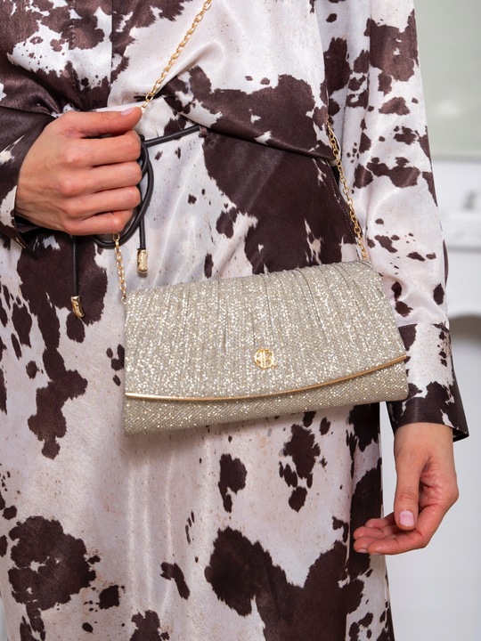 Kopertówka elegancka damska Rovicky wieczorowa na wesele wizytowa na ramię