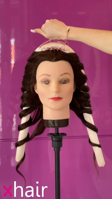 Wałek do kręcenia włosów Opaska do loków Lokówka na noc SATYNOWY PAPILOTY